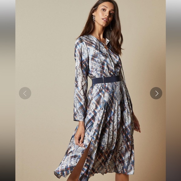 Ted Baker Dresses & Skirts - Ted Baker Lilis Quartz Print midi dress sz 2